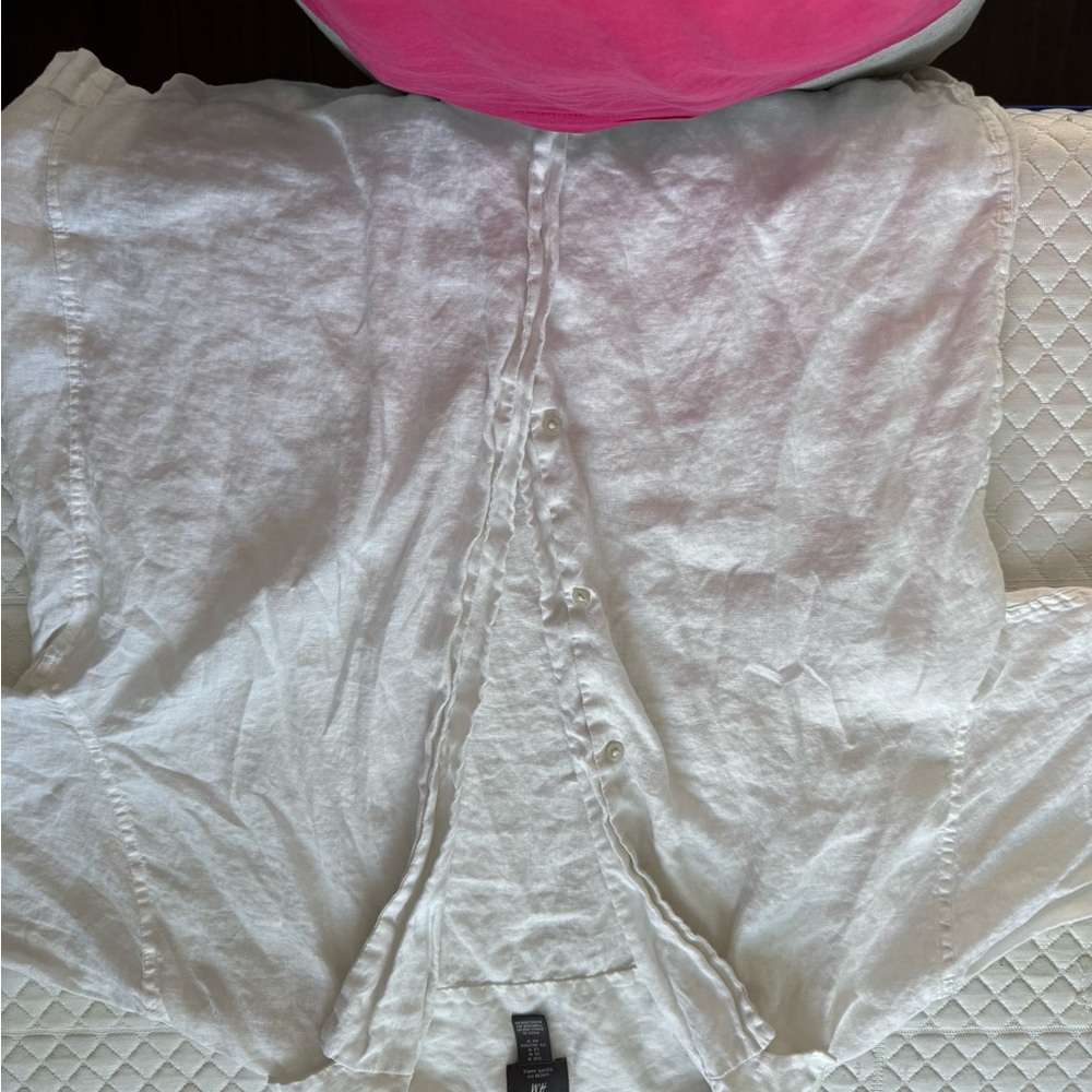 White Button-Up Women's Top